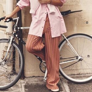 Free People Hudson Canyon Stripe Pants Size M